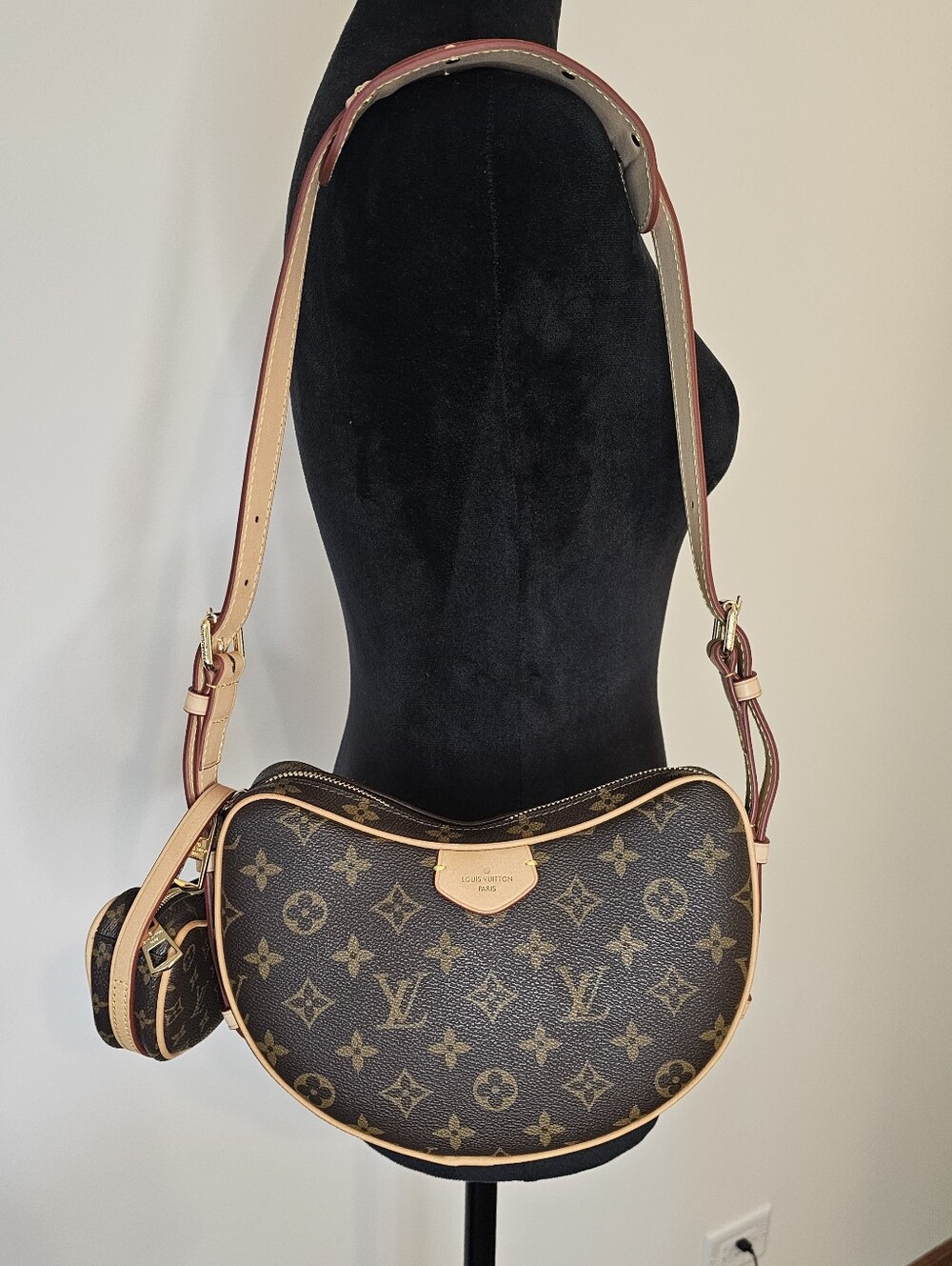 Monogram Croissant MM NM Bag with Miniature Pouch